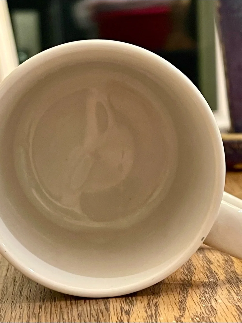 Crate & Barrel Christmas Coffee Cocoa Mug Tea Cup Julia Bullmore Hat Scarf Bird